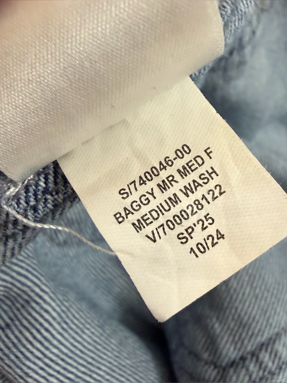 Gap Jeans Womens 28 6 Regular Baggy Mid Rise Raw Hem - Picture 8 of 10